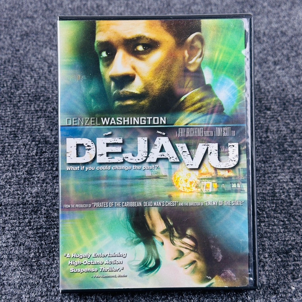 Deja Vu DVD Denzel Washington Tony Scott Sci-Fi Action Thriller 2007‎ Widescreen